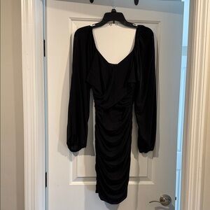 Chic Black Long Sleeve Dress